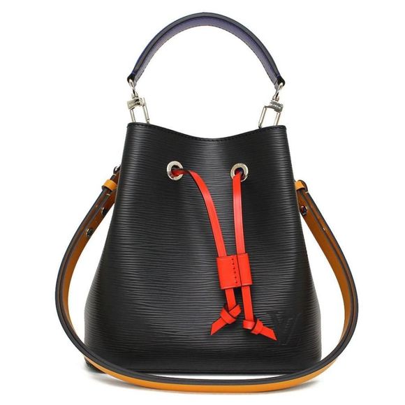 Louis Vuitton Neonoe BB Shoulder Bag Handbag 2way Epi Leather Noir Saffron Black - Picture 1 of 10